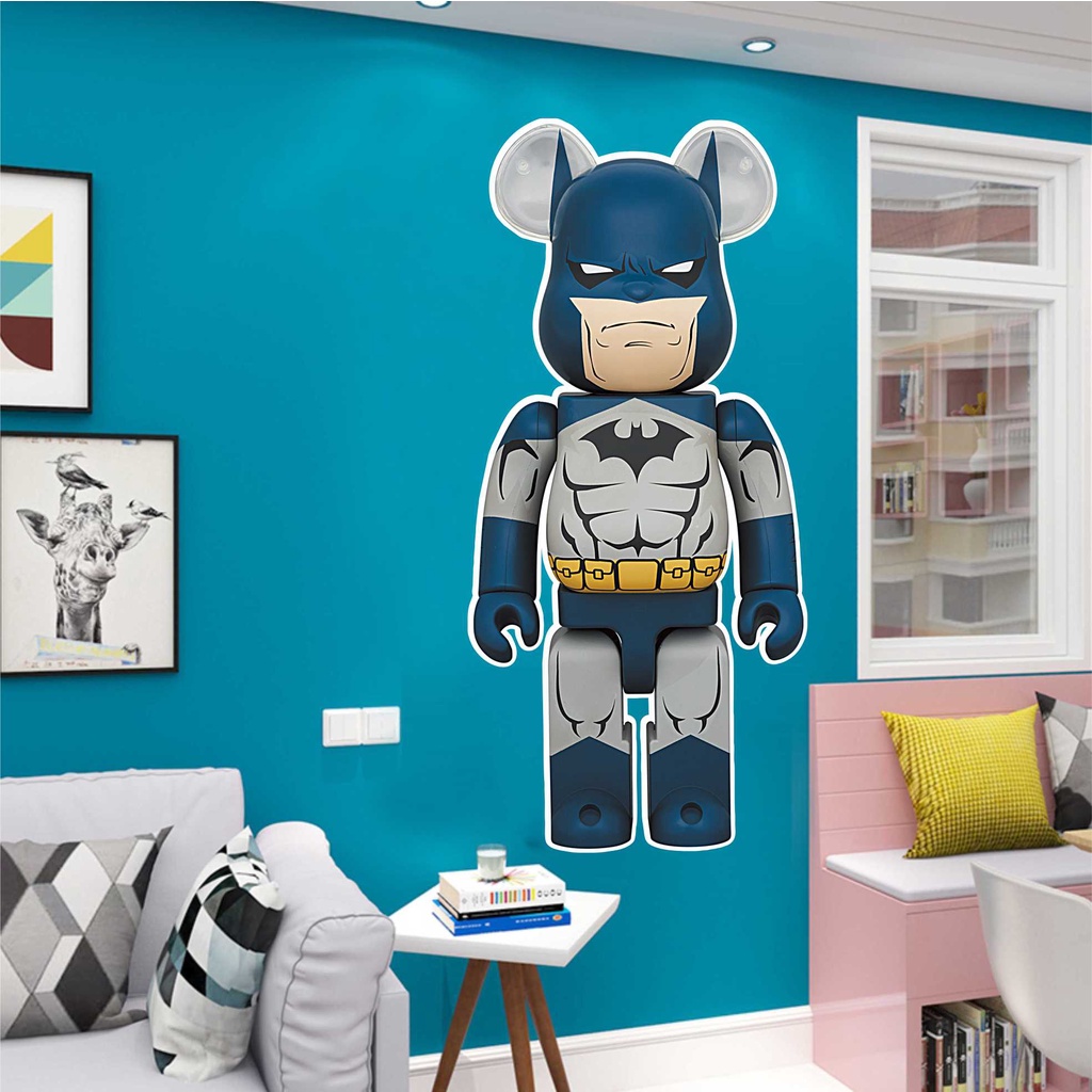 Decal Bearbrick Dán Tường khổ LỚN decor phòng