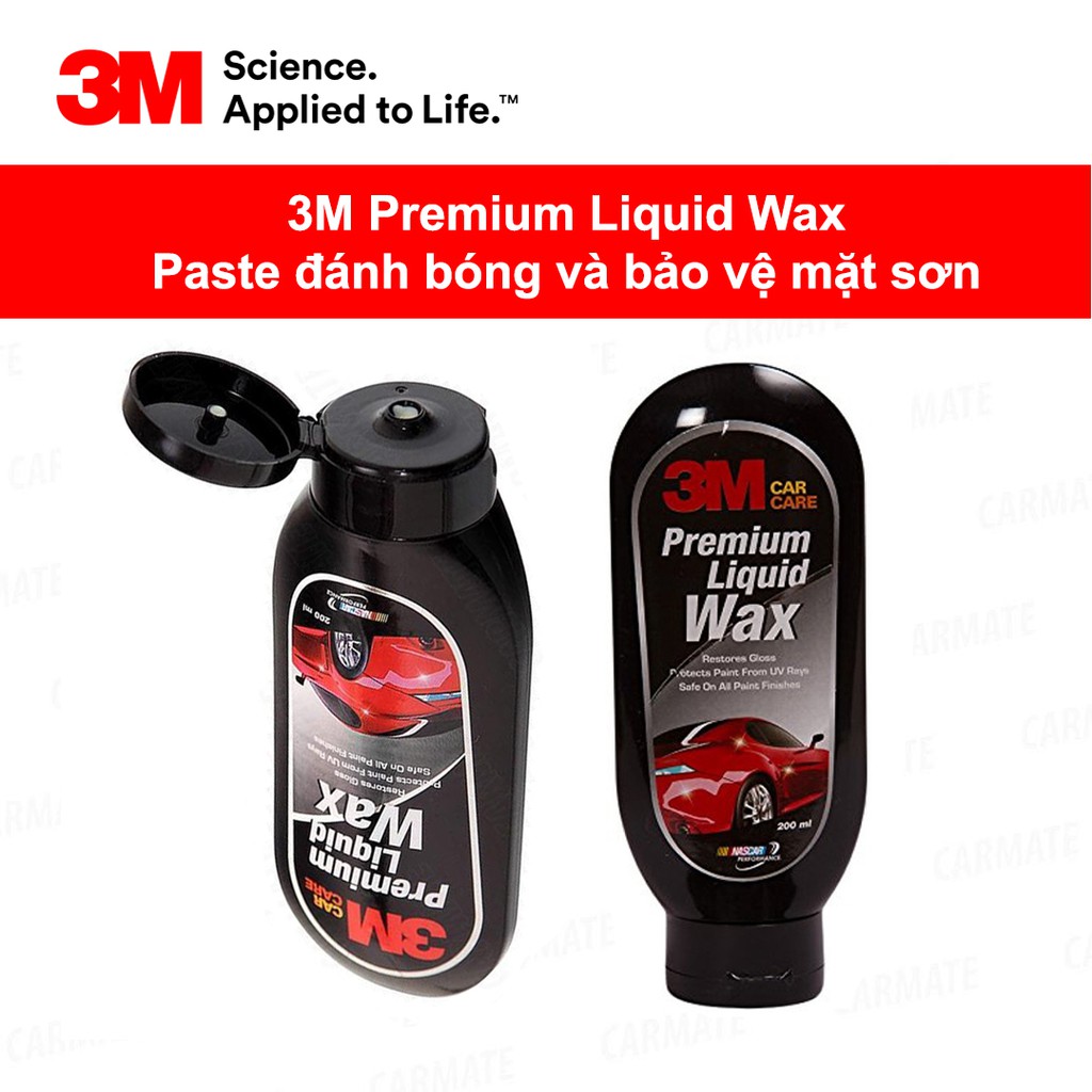 3M Paste đánh bóng xe và bảo vệ mặt sơn - 3M Premium Liquid Wax