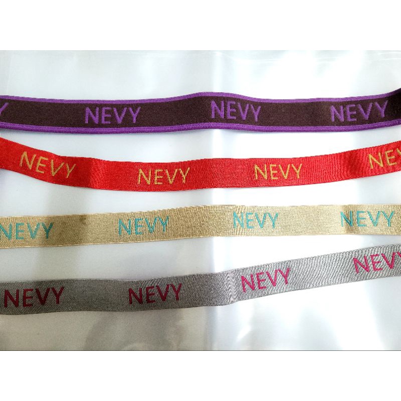 3 mét chun lụa chữ NEVY bản rộng 2cm