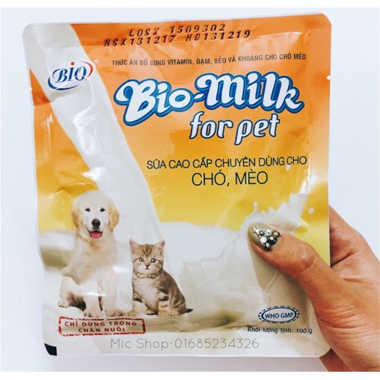 Combo sữa Bio và bình sữa 60ml cho chó mèo con  - Lida Pet Shop