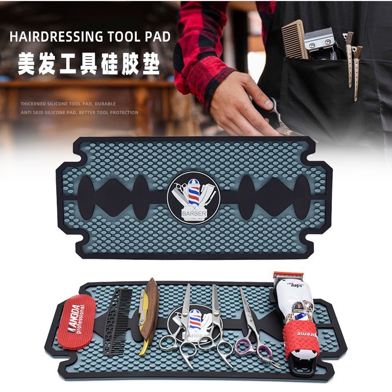 Thảm Lót Tông Đơ Cắt Tóc Chống Trượt BarBer Cao Cấp