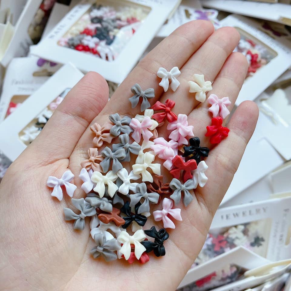 Charm nơ, charm nail đính móng