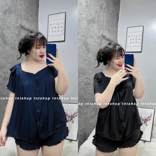Set đồ bộ ngủ cổ vuông form rộng