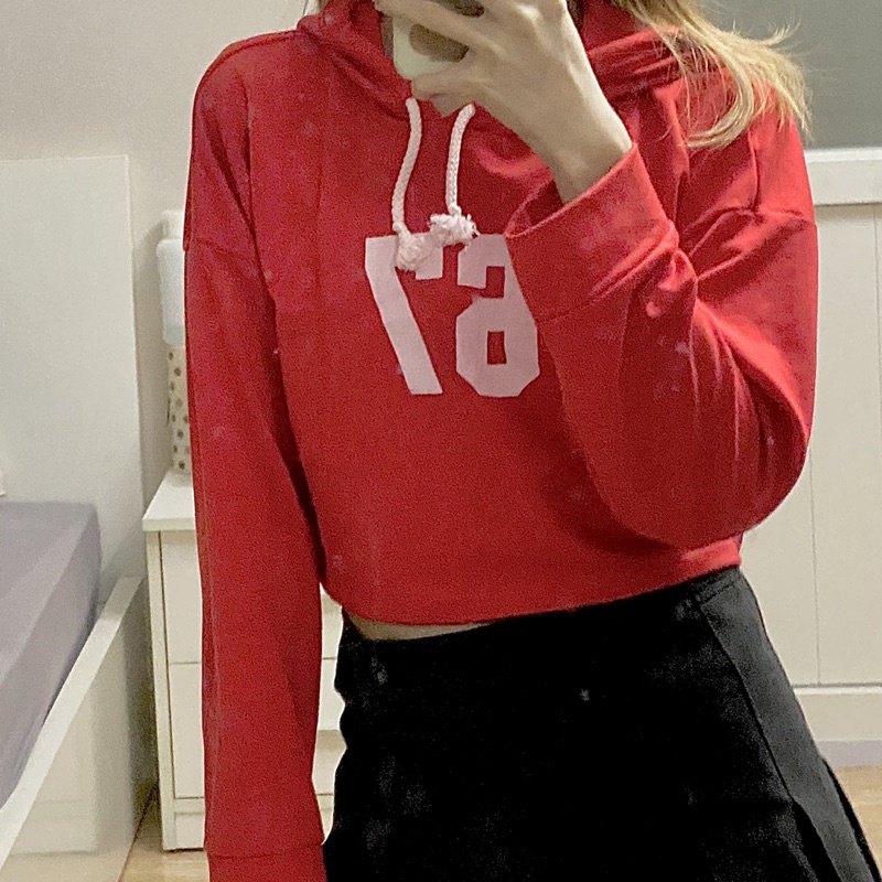 ÁO HOODIE CROPTOP