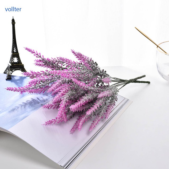 Hoa oải hương nhân tạo bằng nhựa và vải xinh xắn trang trí nội thất