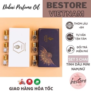 Set 5 chai tinh dầu nước hoa dubai Bestore