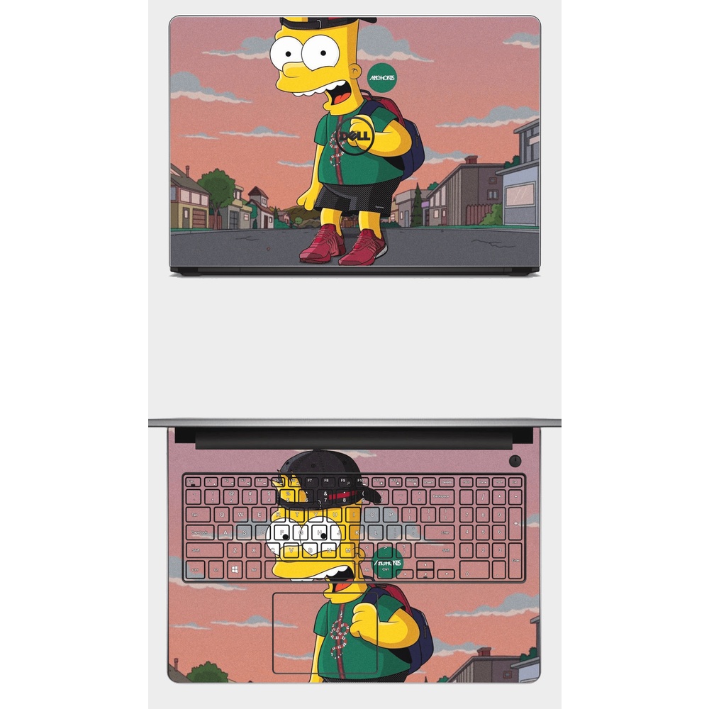 [THE SIMPSONS] Skin dán Laptop bảo vệ máy tính in hình Simpsons. Đủ các máy: Asus, Acer, Dell,HP,.. In hình theo yêu cầu