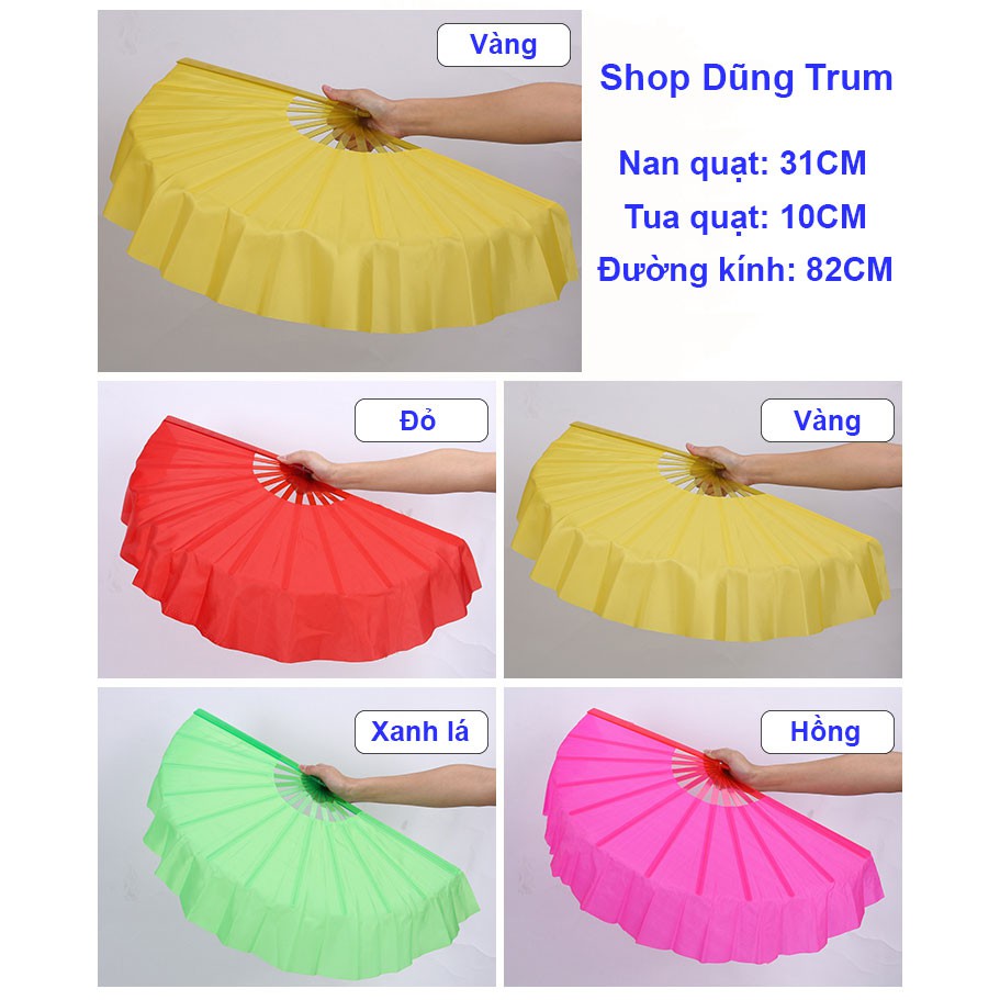 Quạt múa văn nghệ một màu nan nhựa siêu bền và đẹp