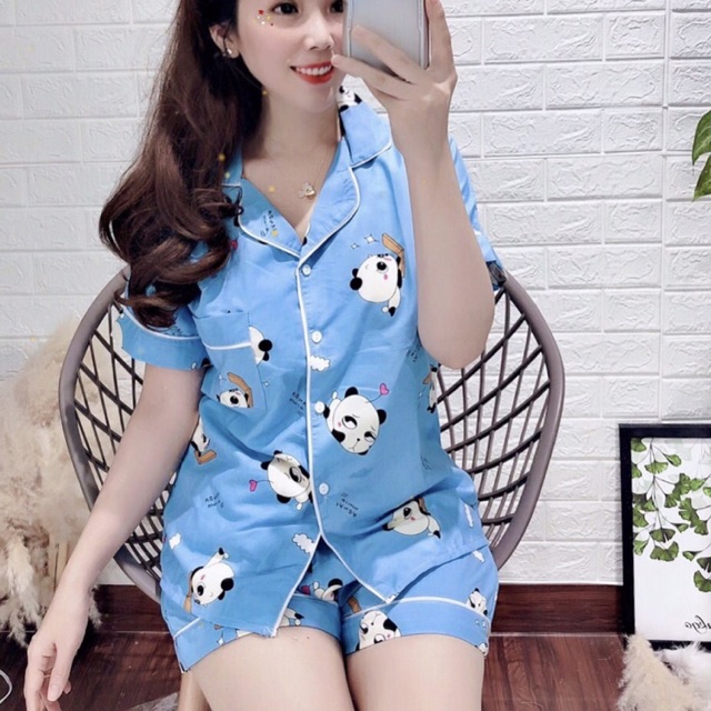 Đồ Bộ Cộc Kate Quần Đùi Viền Lai Xinh Xắn - DB050 | BigBuy360 - bigbuy360.vn