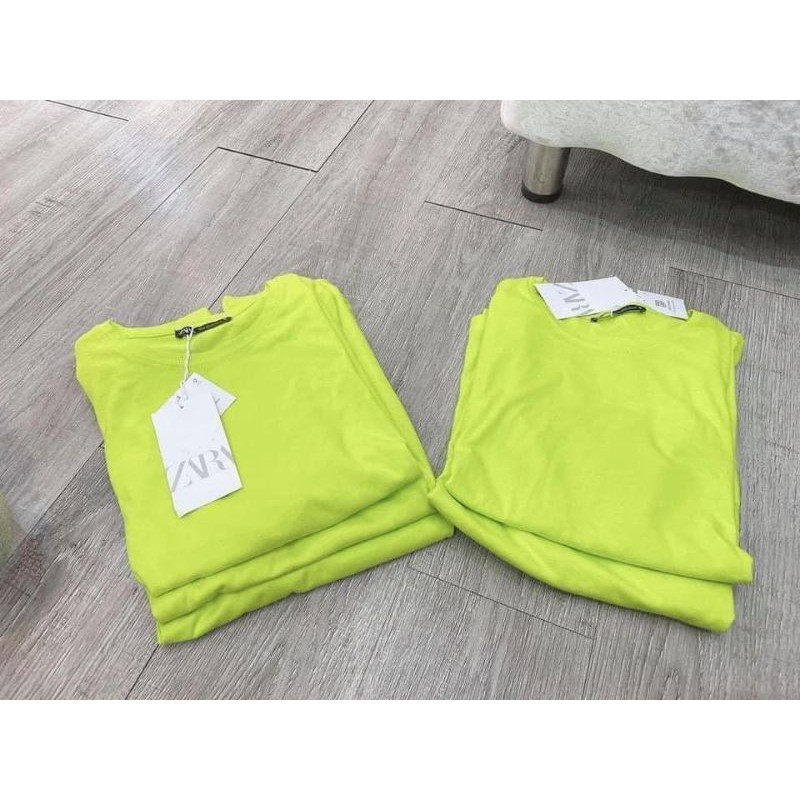 Áo PHÔNG CỔ TRÒN XANH chuối