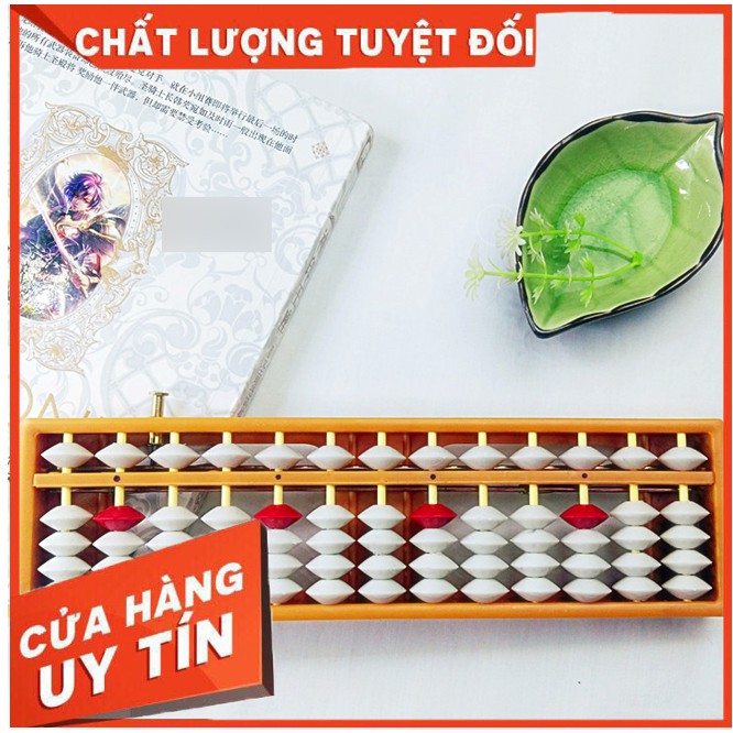 Bàn tính gẩy bàn tính soroban 13 cột có nút bấm cách sử dụng bàn tính gẩy