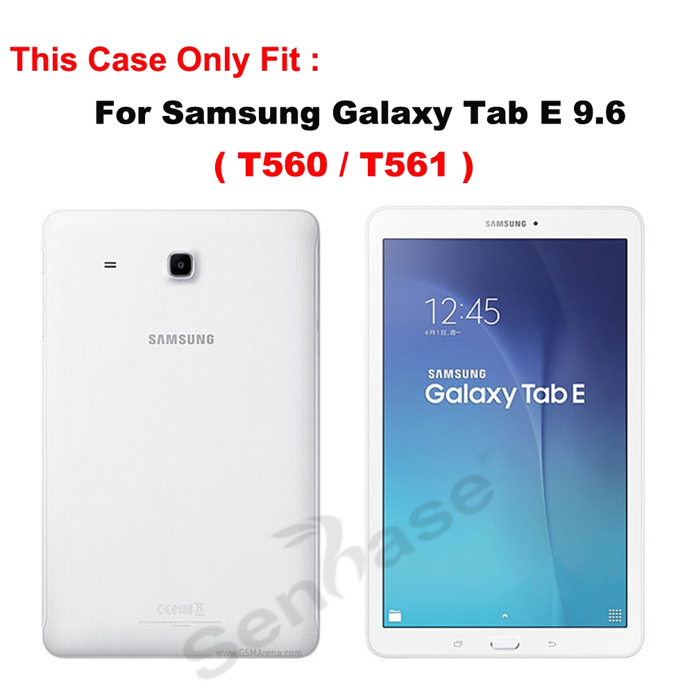 Ốp Máy Tính Bảng Pc Silicone 2 Trong 1 Chống Sốc Có Giá Đỡ Cho Samsung Galaxy Tab E 9.6 Inch T560 T561