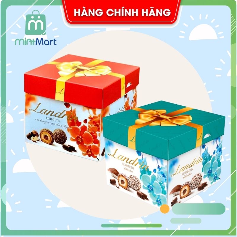 [Hàng Tết 2022] Chocolate Landrin Nga Phủ Dừa, Phủ Hạt Hộp 120g