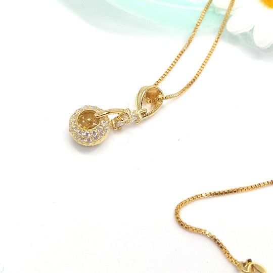 Dây Chuyền Hộp Ý Quả Cầu Đá Lấp Lánh Trang Sức ANTA Jewelry AT30221B