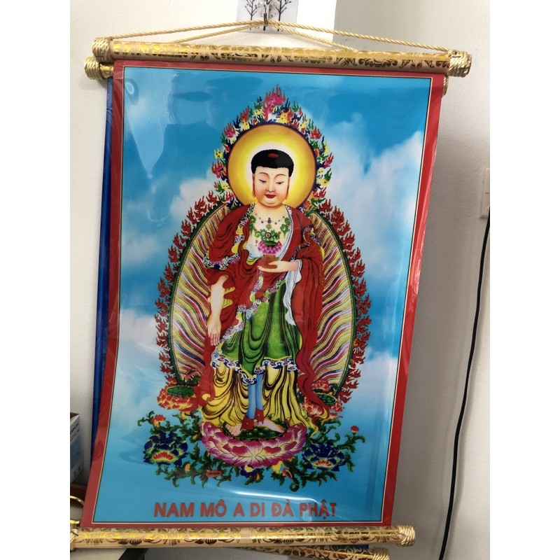 tranh cuộn Phật Di Đà