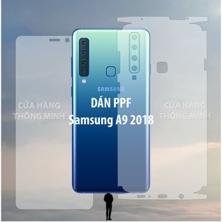 Dán ppf mặt trước, mặt sau, màn hình, mặt lưng samsung a9 2018 full viền