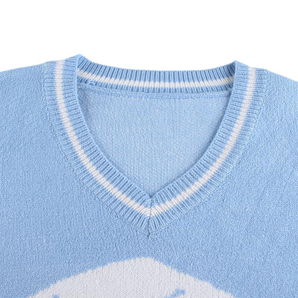 Áo Sweater Nữ Tay Dài Cổ Chữ V Thời Trang