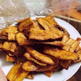 1kg Chuối mè sấy giòn loại ngon