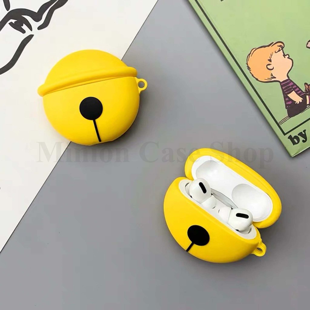 Case Airpods 1/2, Airpods Pro chuông doremon silicon dẻo cao cấp
