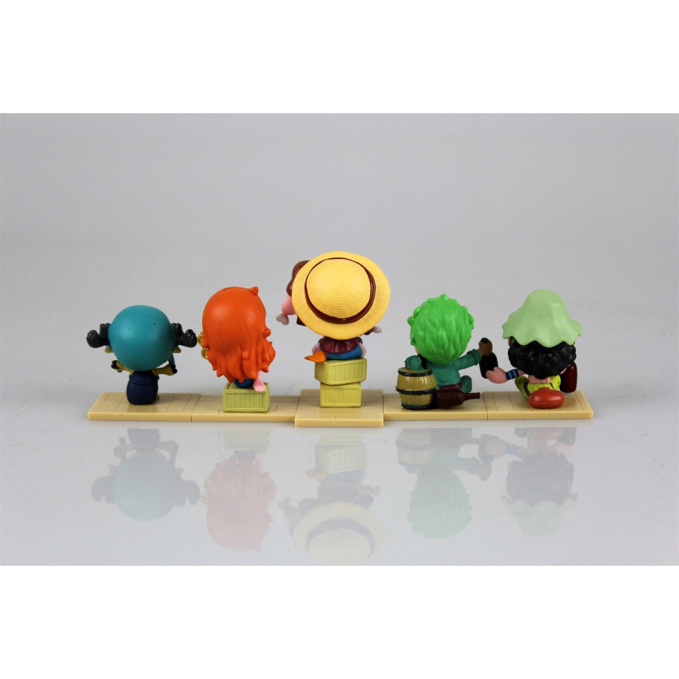 Set 9 mô hình nhân vật One Piece phong cách chibi