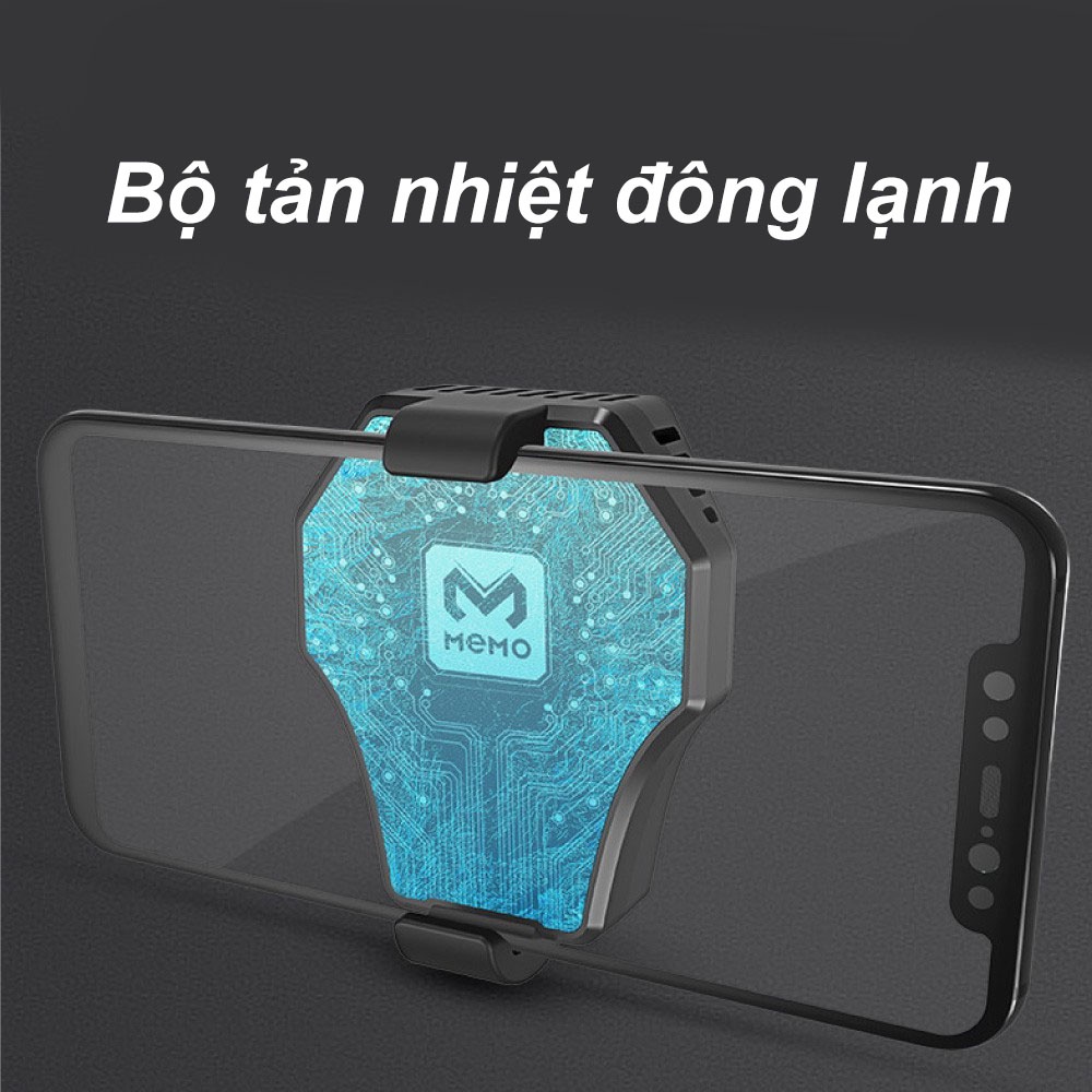 Quạt Tản Nhiệt Điện Thoại Memo DL-01 Làm Mát Giảm Nhiệt Di Động, Nhỏ Gọn Tiện Lợi Sò Lạnh Chơi Game Thoải Mái