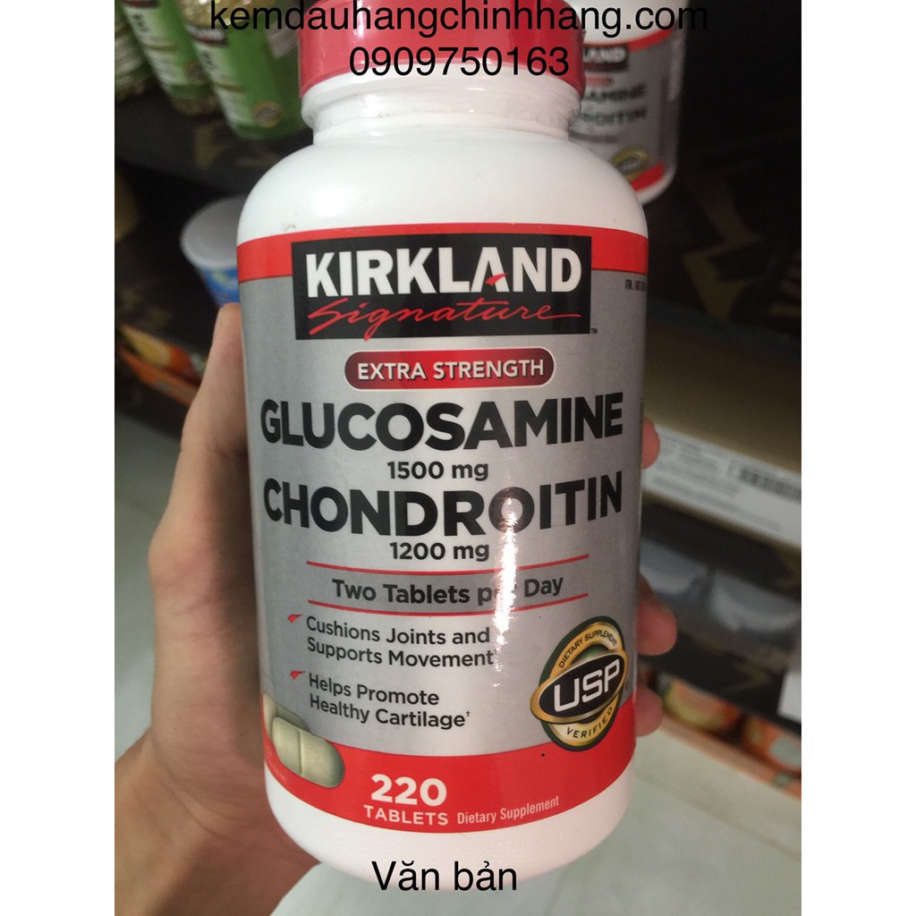 Viên uống bổ khớp Glucosamine 1500mg & chondroitin 1200mg 220 viên - Glucosamin Kirkland