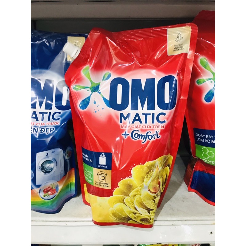 Nước giặt Omo matic cửa trên 2kg( bao bì có thể thay đổi theo đợt sản xuất)