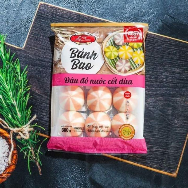Bánh bao đậu đỏ nước cốt dừa 300g