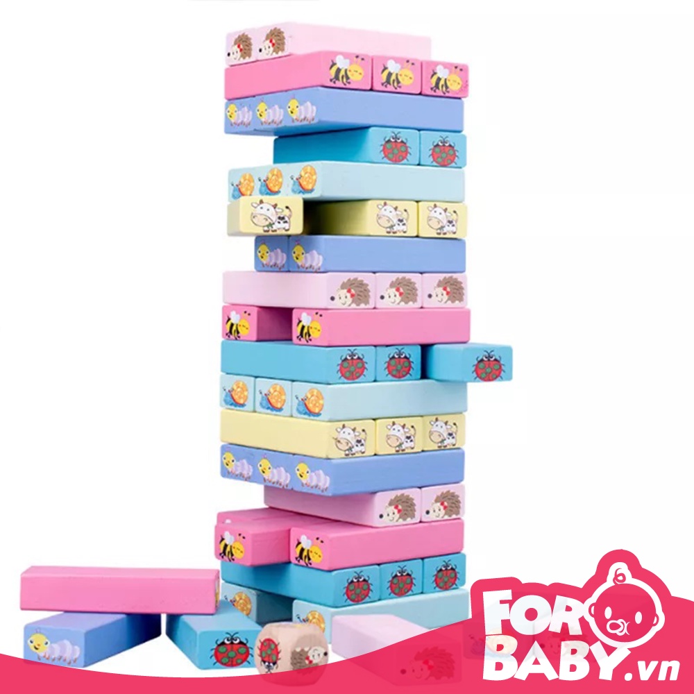 [MẪU MỚI] Rút gỗ màu 51 thanh hình thú