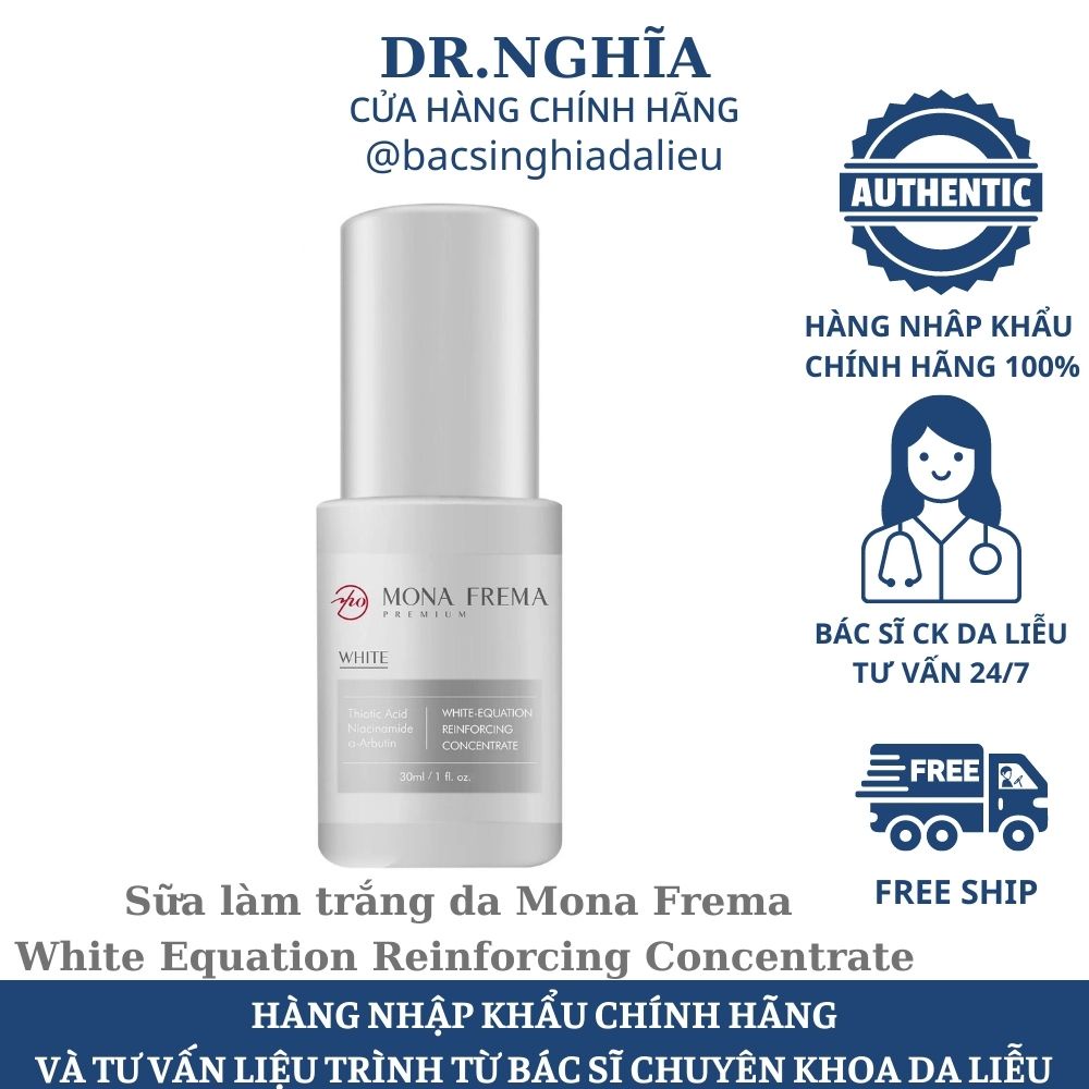 Sữa dưỡng trắng da White-Equation Reinforcing Concentrate Mona Frema lotion dạng sữa 30ml