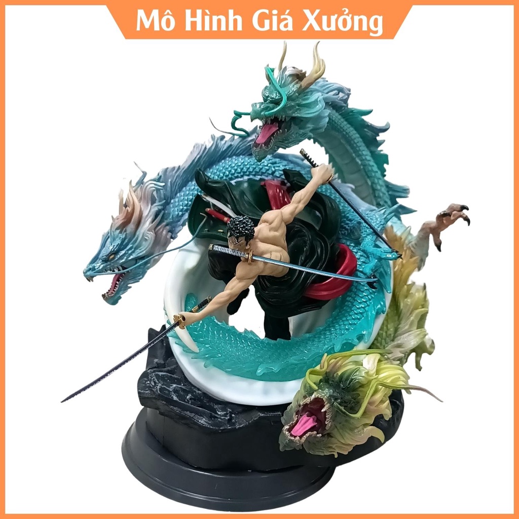 Mô hình One Piece Zoro Tam Long wano cao 26cm , trạng thái chiến đấu , figure mô hình one piece  giá xưởng