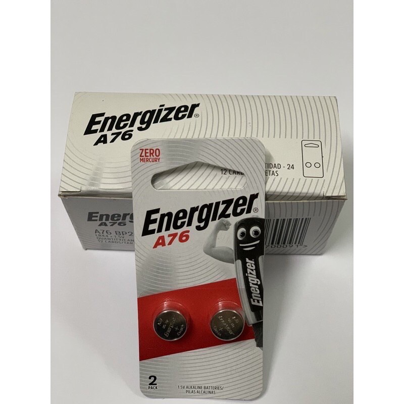 Pin A76 LR44 Energizer Alkaline 1,5V chính hãng - Vỉ 2 viên - Hàng chính hãng DKSH Việt Nam