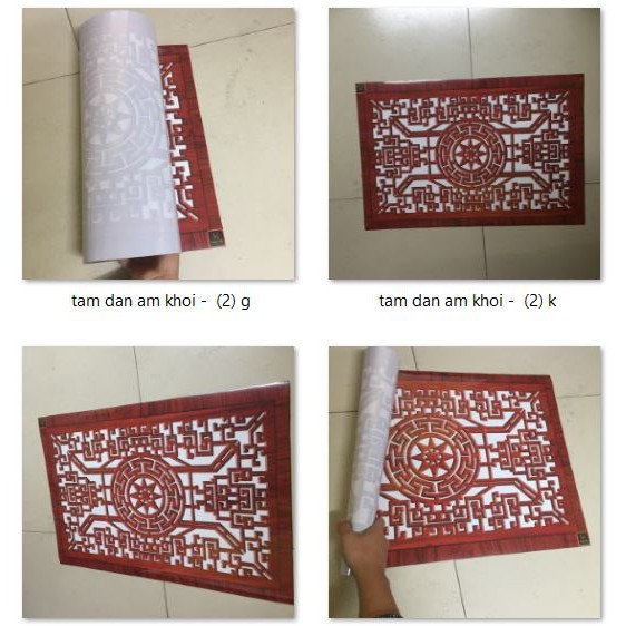 TẤM CHỐNG ÁM KHÓI dán phòng thờ, dán lên trần nhà, không phải khoan, Kích thước 41cm x 61cm [ Đồ trang trí bàn thờ ]