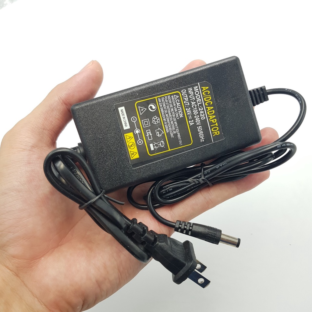 Nguồn Adapter 24V1A DC5.5x2.1MM Chuyển Đổi Nguồn 24V 1A 24V2A ShopLinhKienM2M