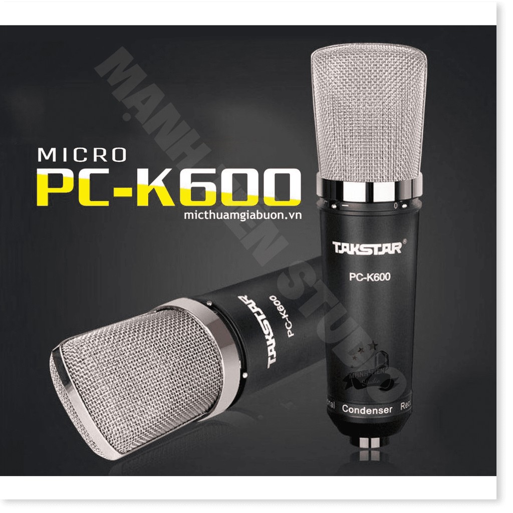 Combo thu âm livestream karaoke chuyên nghiệp Micro K600 và soundcard KX2 tặng full phụ kiện bảo hành 1 năm