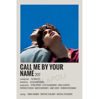 Tấm áp phích in hình phim Call Me by Your Name