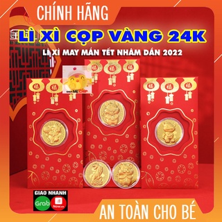 Lì Xì Cọp Vàng 24K Tết Nhâm Dần 2022 ❤️FREE SHIP❤️ Lì Xì Hổ Vàng Thần Tài May Mắn Ý Nghĩa
