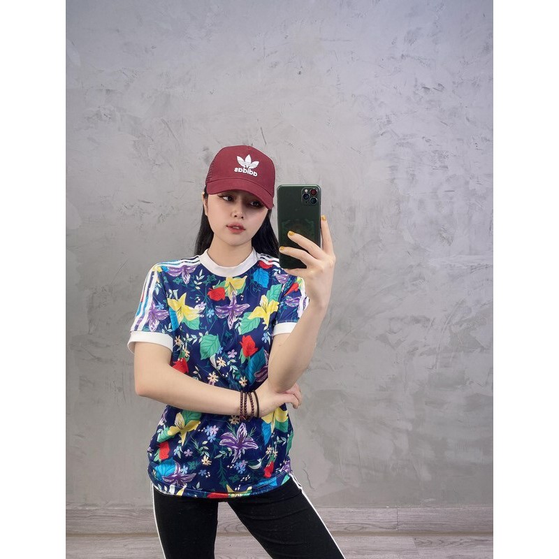 (HÀNG XUẤT) Mũ / nón das đen cổ điển, logo 3 lá Trefoil Trucker Cap - Red