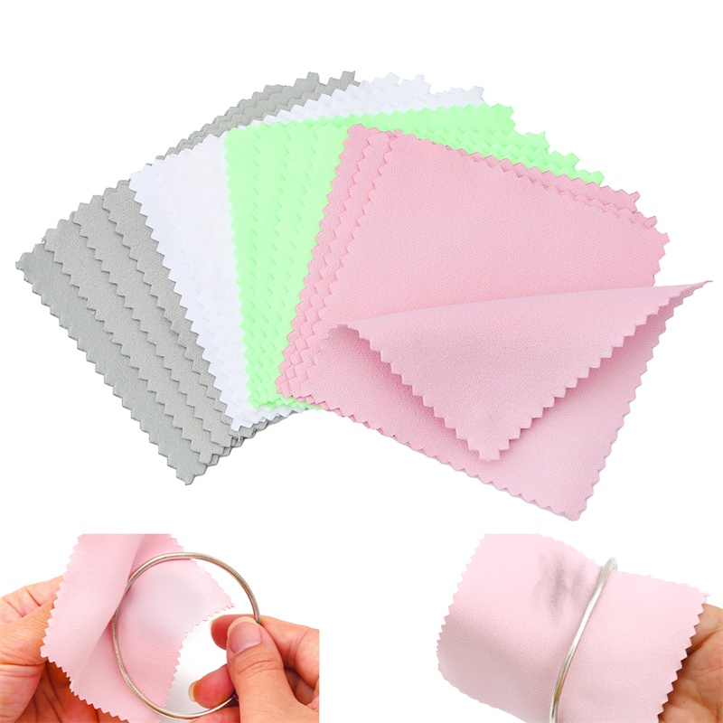 Khăn nhung BEADIA hai mặt hình vuông tinh tế dùng cho trang sức/kính