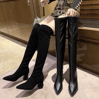 Bốt đùi mũi nhọn- có sẵn lẻ sz