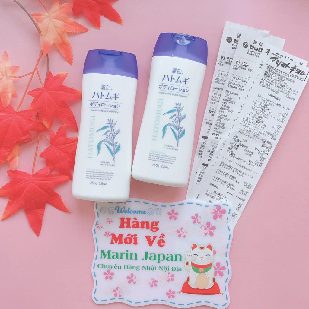 (SALE 160K) Lotion dưỡng thể Hatomugi ý dĩ Nhật Bản 200ml