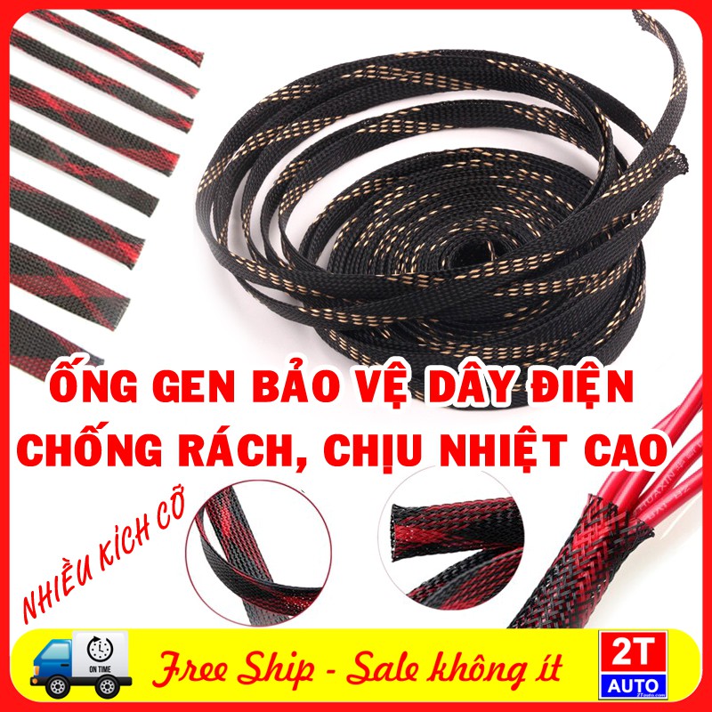 ỐNG GEN VẢI BỌC BẢO VỆ DÂY ĐIỆN CHỐNG XƯỚC, CHỐNG RÁCH CHỊU NHIỆT CAO SIÊU TIỆN ÍCH - DÀI 10M &amp; 5M - NHIỀU KÍCH CỠ