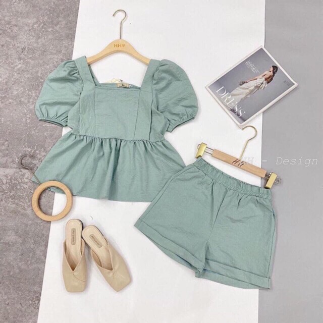 Bộ đũi cộc tay quần cộc tay quần cộc cho nữ | BigBuy360 - bigbuy360.vn