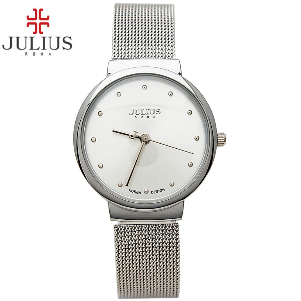 Đồng hồ nữ Julius Ja-426 dây thép bạc | Julius Official