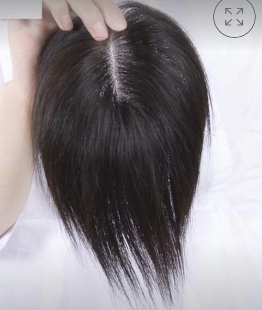 Miếng che hói đỉnh đầu - chất liệu tóc thật