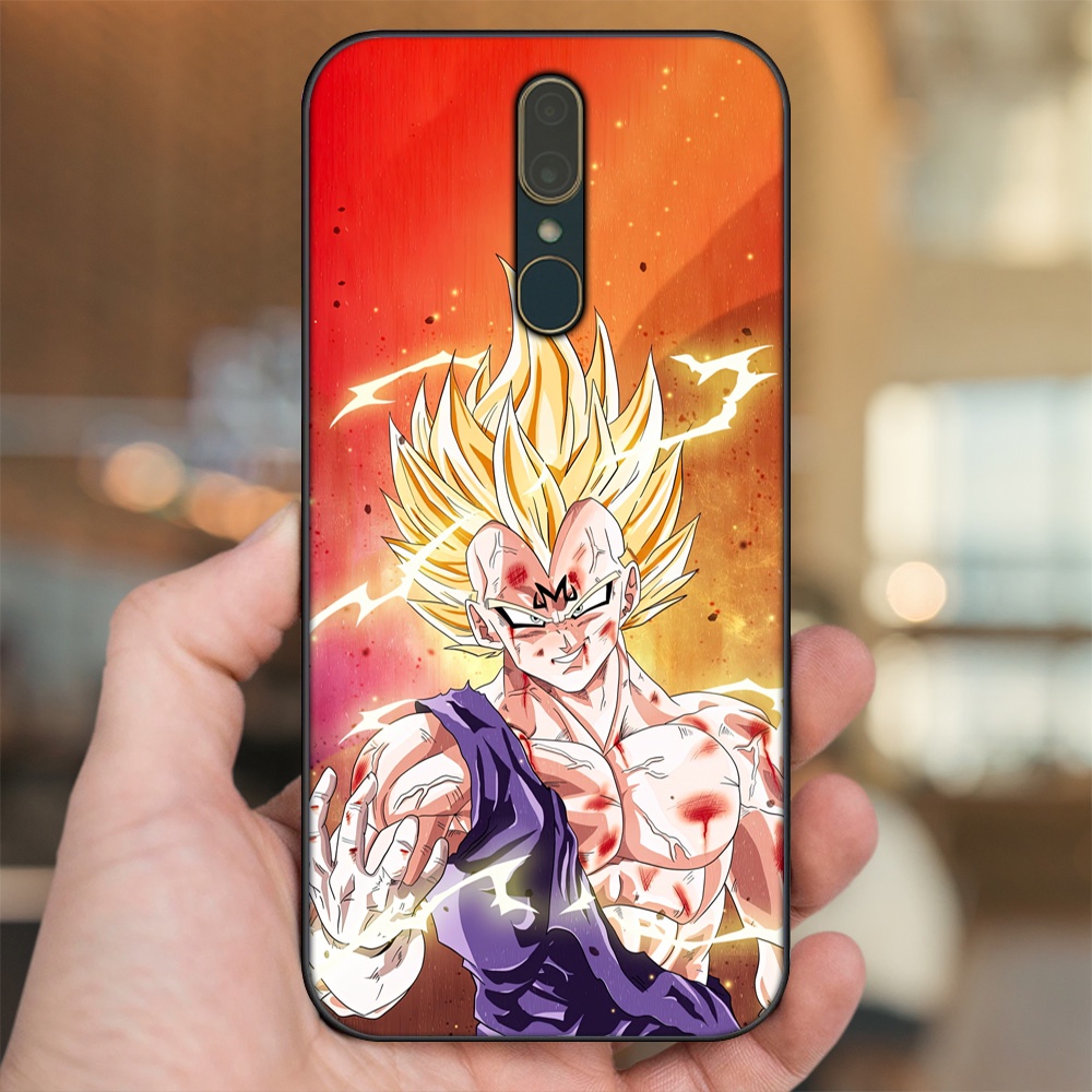 Ốp lưng Oppo F11 viền đen in hình Vegeta Dragon Ball