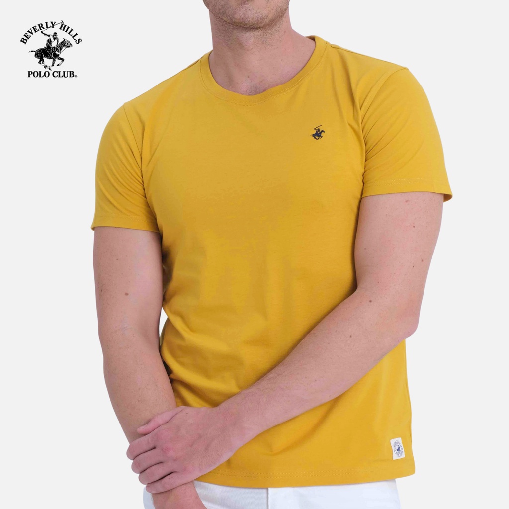 Beverly Hills Polo Club - Áo thun Ngắn tay Nam Slimfit Vàng đậm DY- BHPC TSMSSS20TL058