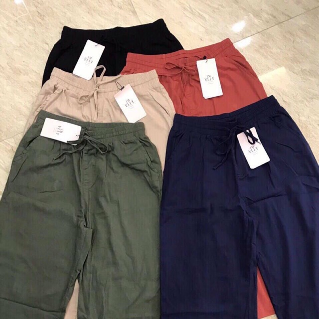 Quần culottes đũi