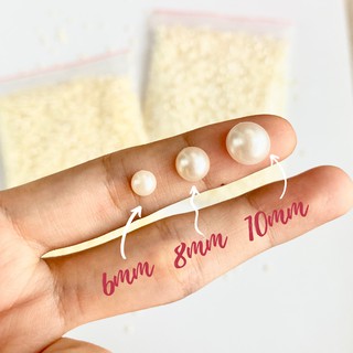 Nửa ký hạt trai nhựa, hạt bẹt nhựa nửa hạt