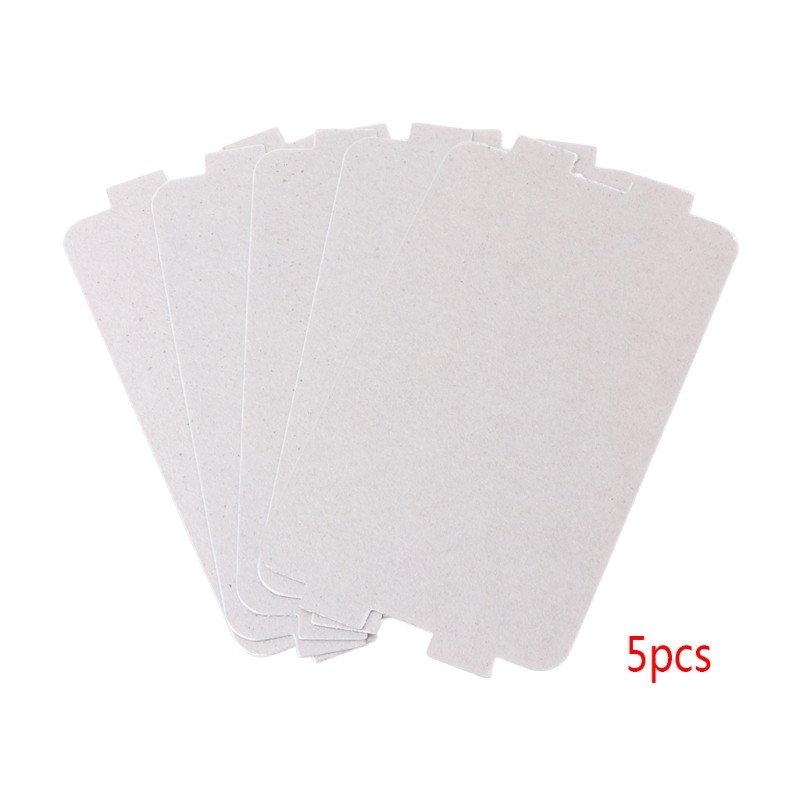 SPMH 5Pcs Microwave Oven Mica Plate Sheet Thick Replacement Part 107x64mm For Midea